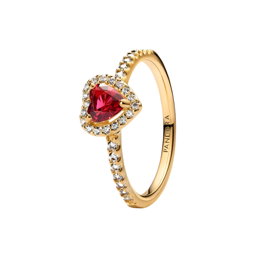 Pandora Elevated Red Heart Ring – Elisa Ilana