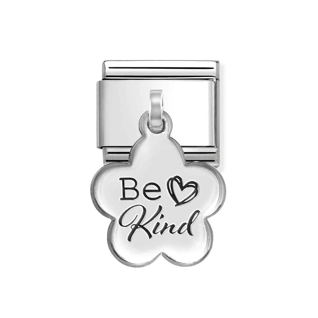 Composable Classic Link, Be Kind Flower Dangle