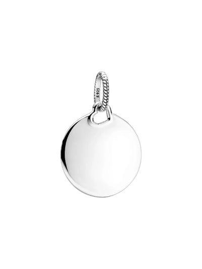 Pandora Engravable Round Tag Dangle Charm