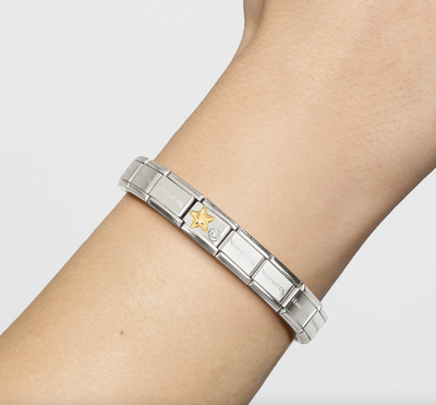 Composable Classic Link, Gold Star & CZ