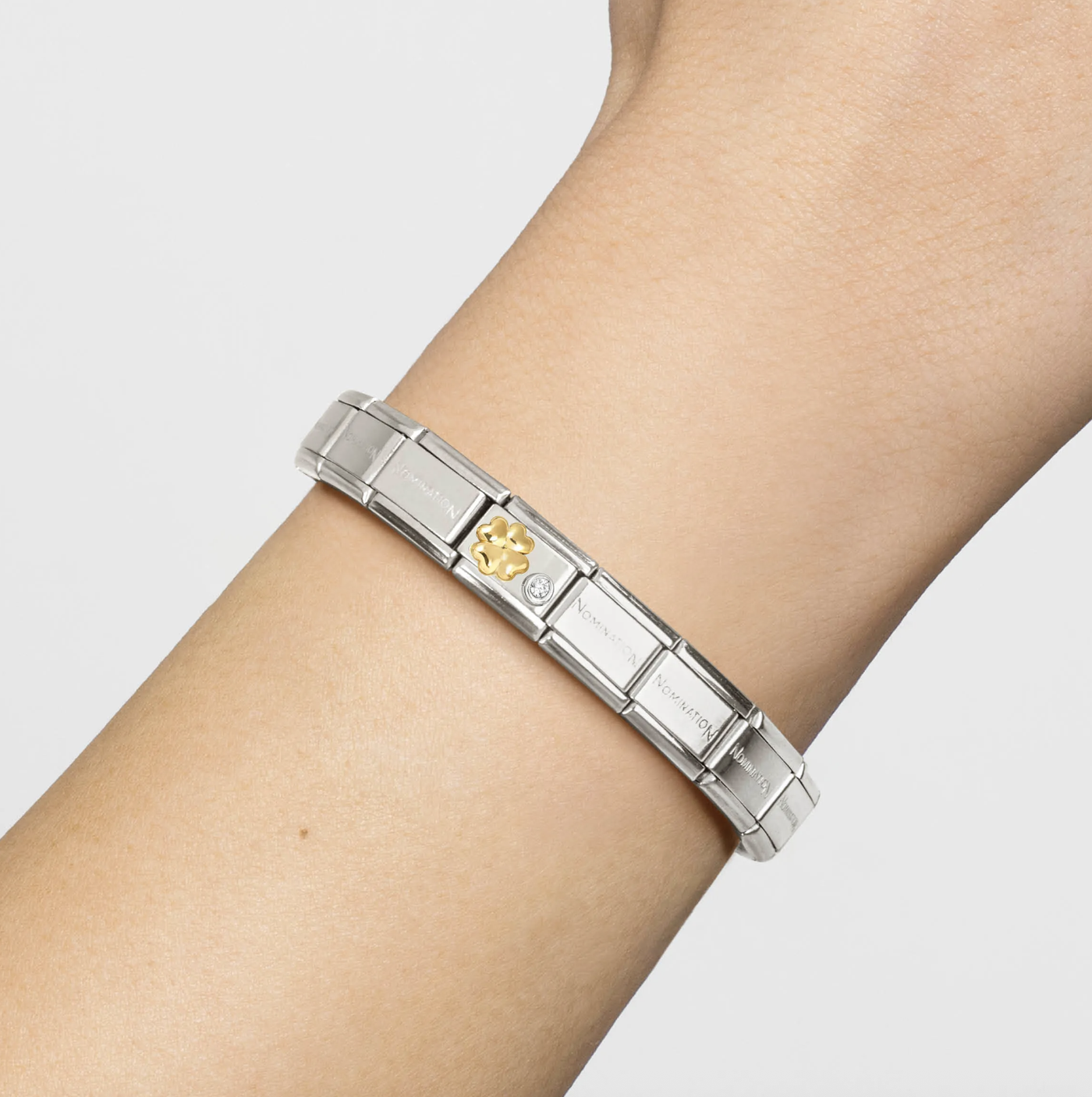 Composable Classic Link, 4-Leaf Clover & CZ