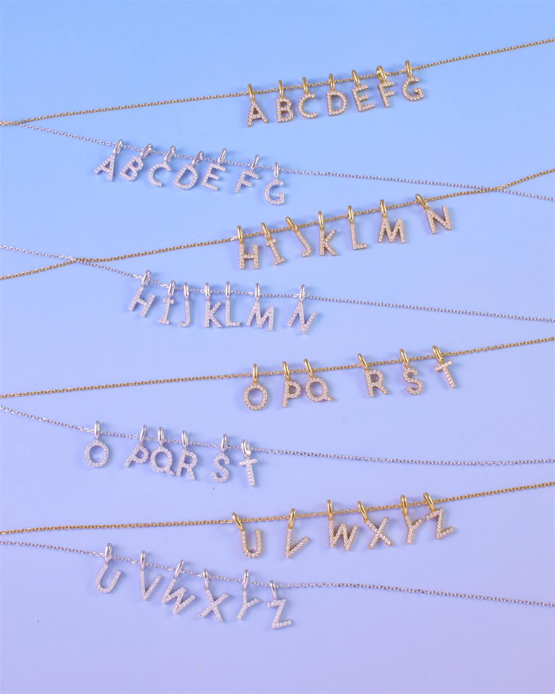 Starlit Drops - Letter H Initial Necklace – Elisa Ilana