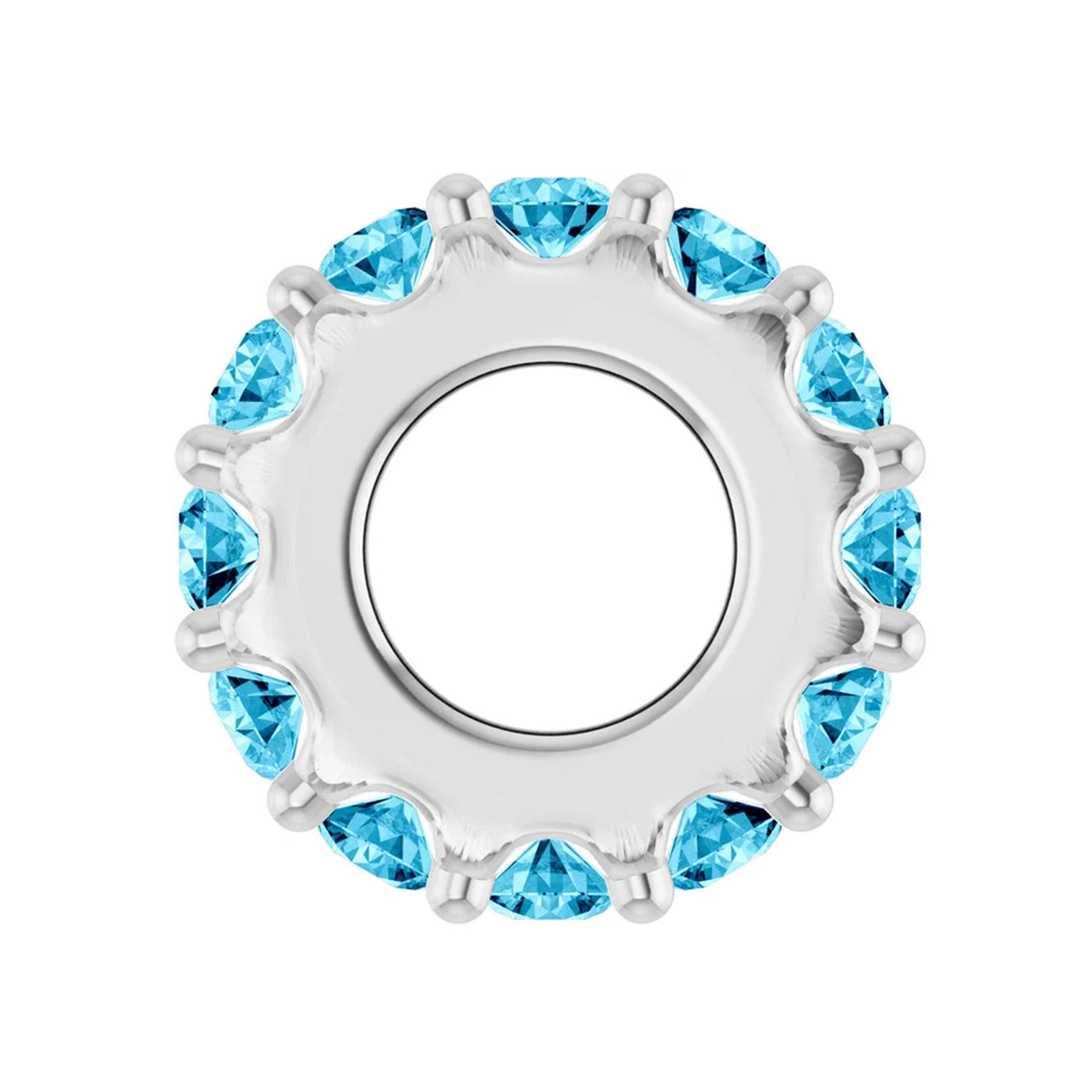 Sterling Silver Birthstone Wheel
