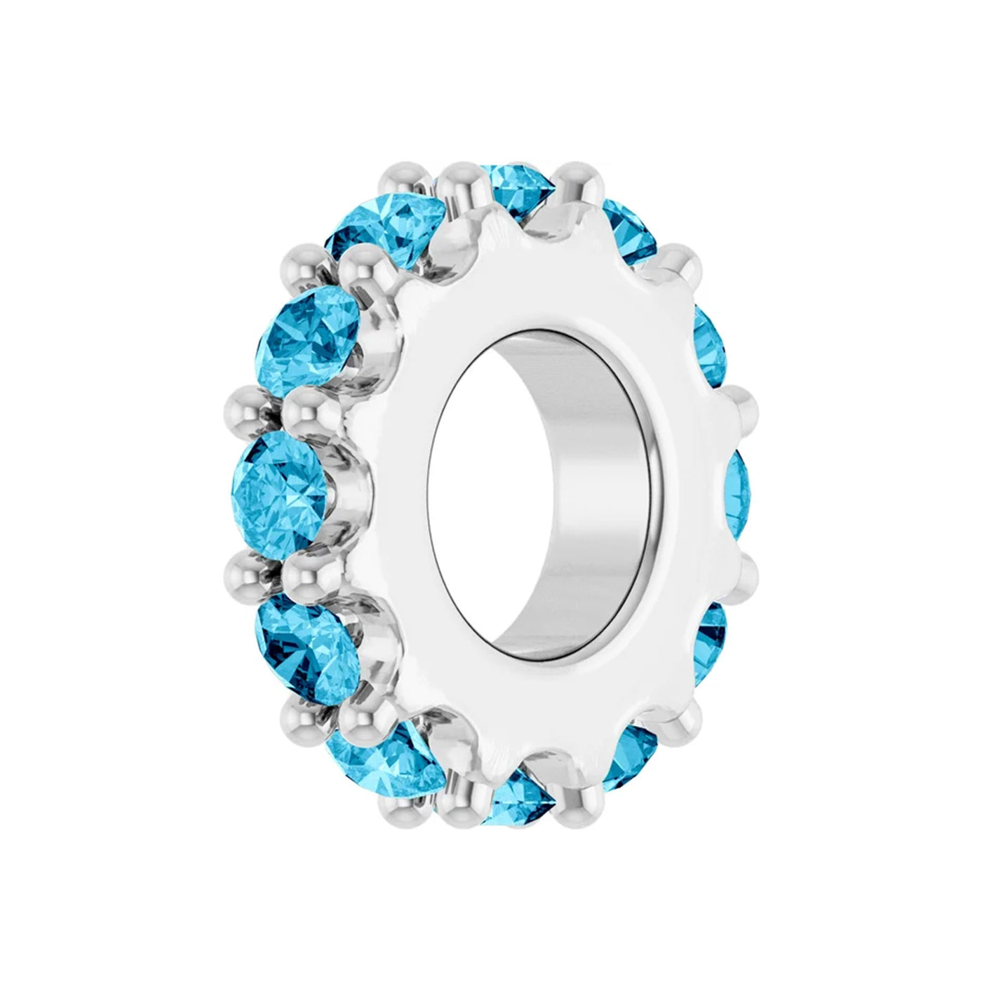 Sterling Silver Birthstone Wheel