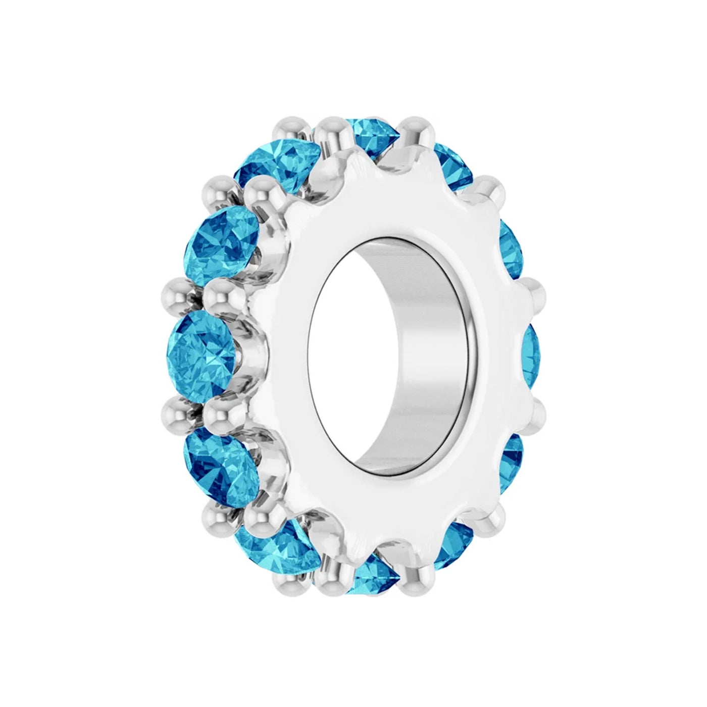 Sterling Silver Birthstone Wheel