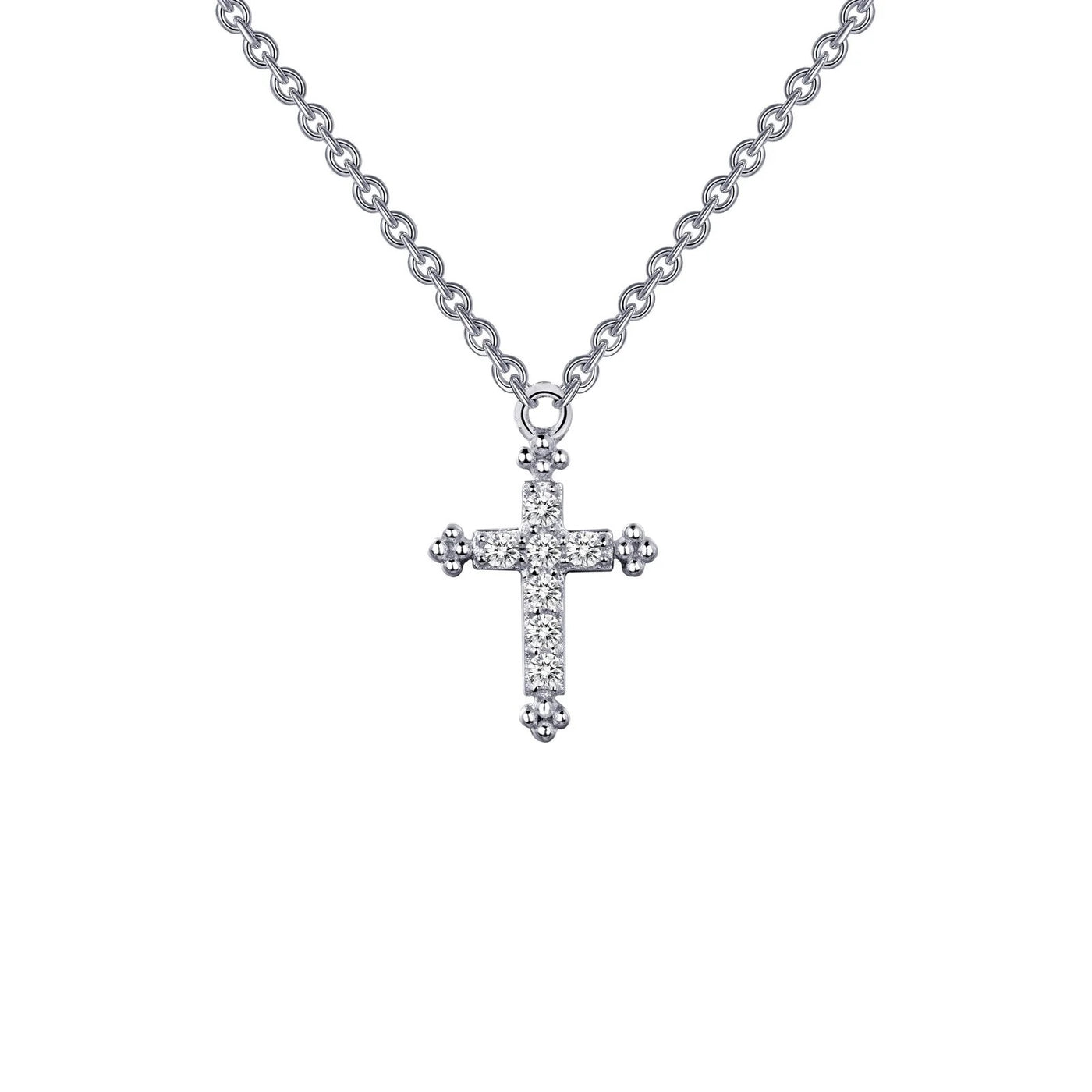 0.07 CTW Cross Necklace