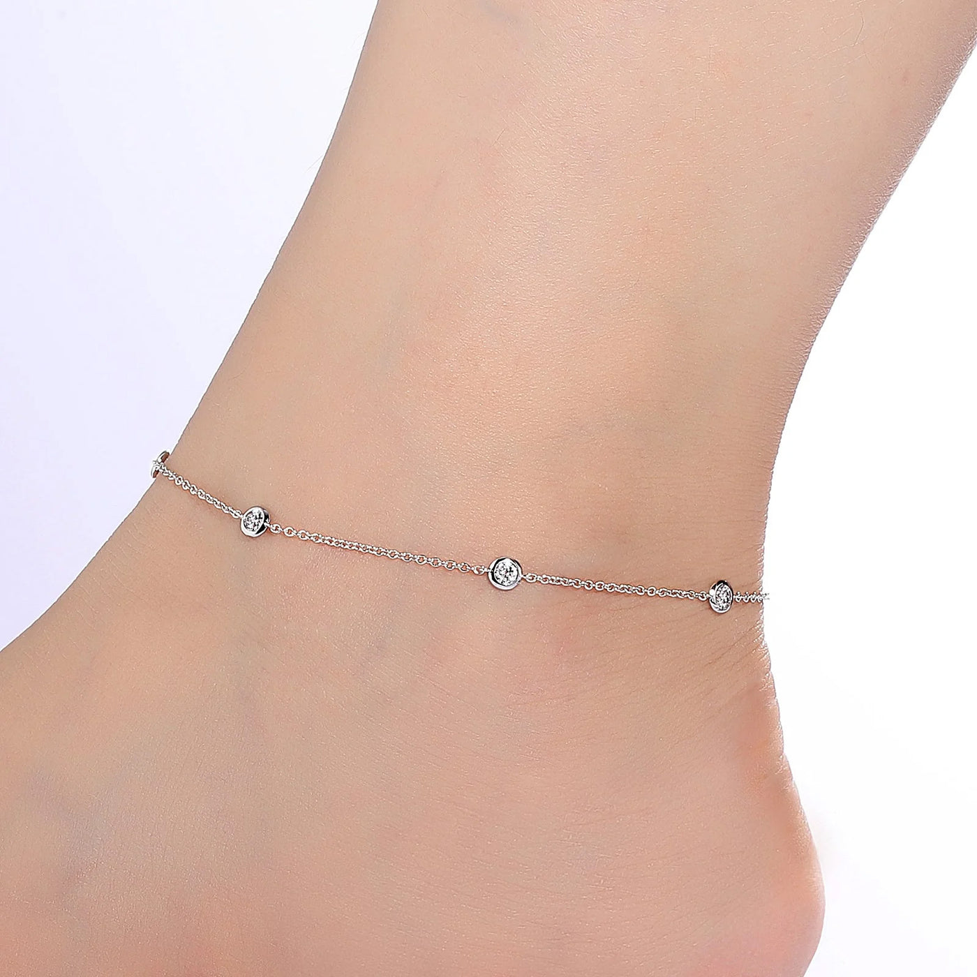 Lafonn Bezel-Set Station Anklet