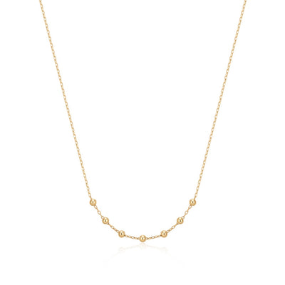 ERICA | 14K Gold Beaded Necklace