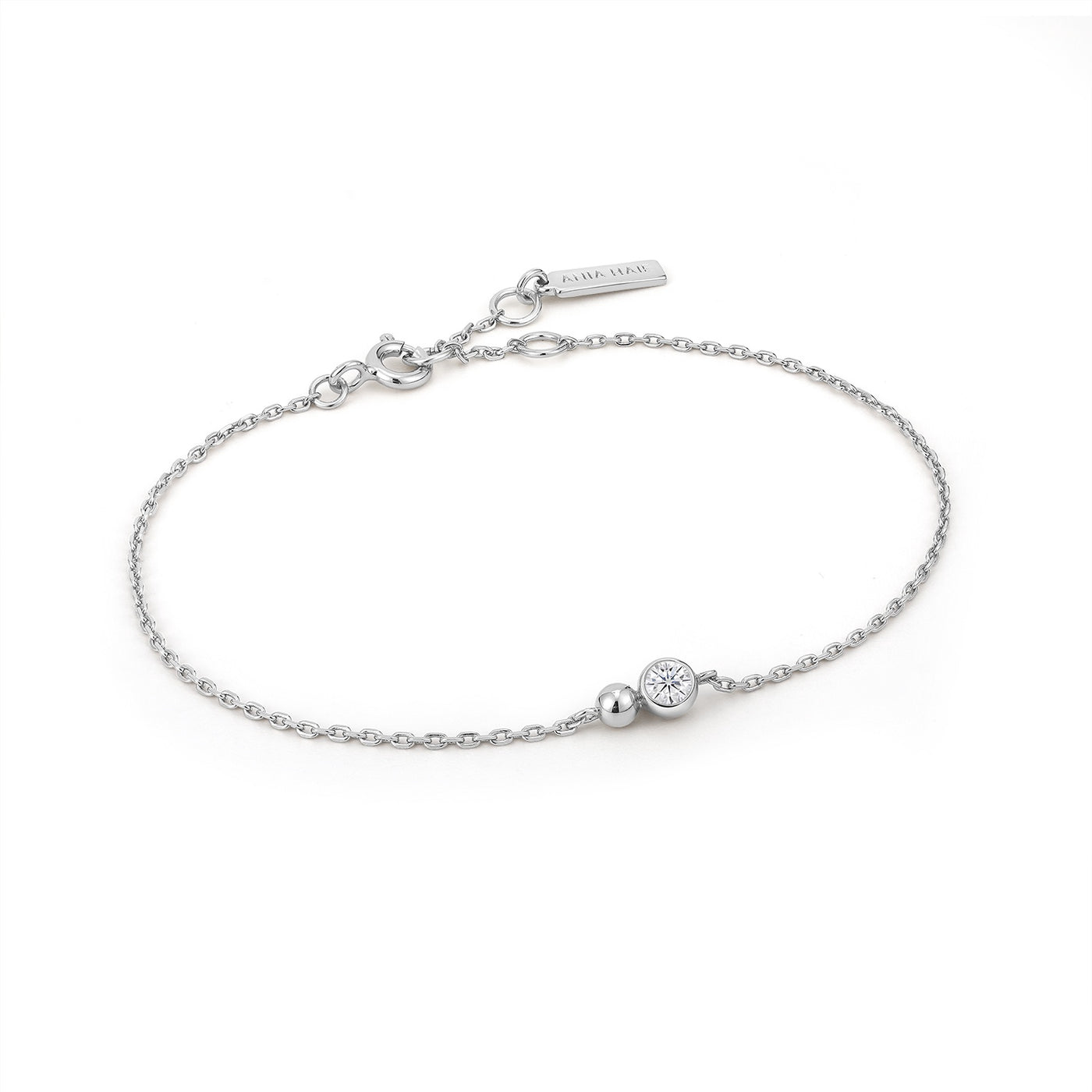 Spaced Out - Silver Orb Sparkle Chain Bracelet