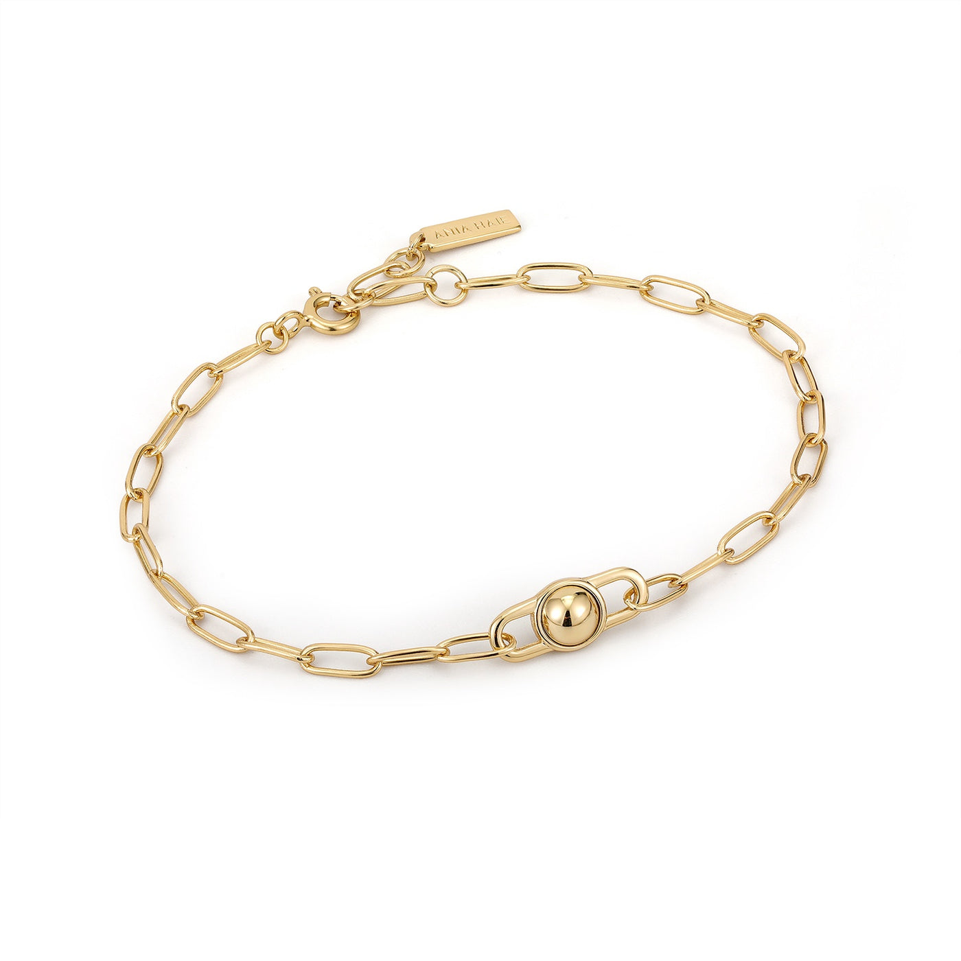 Spaced Out - Gold Orb Link Chunky Chain Bracelet