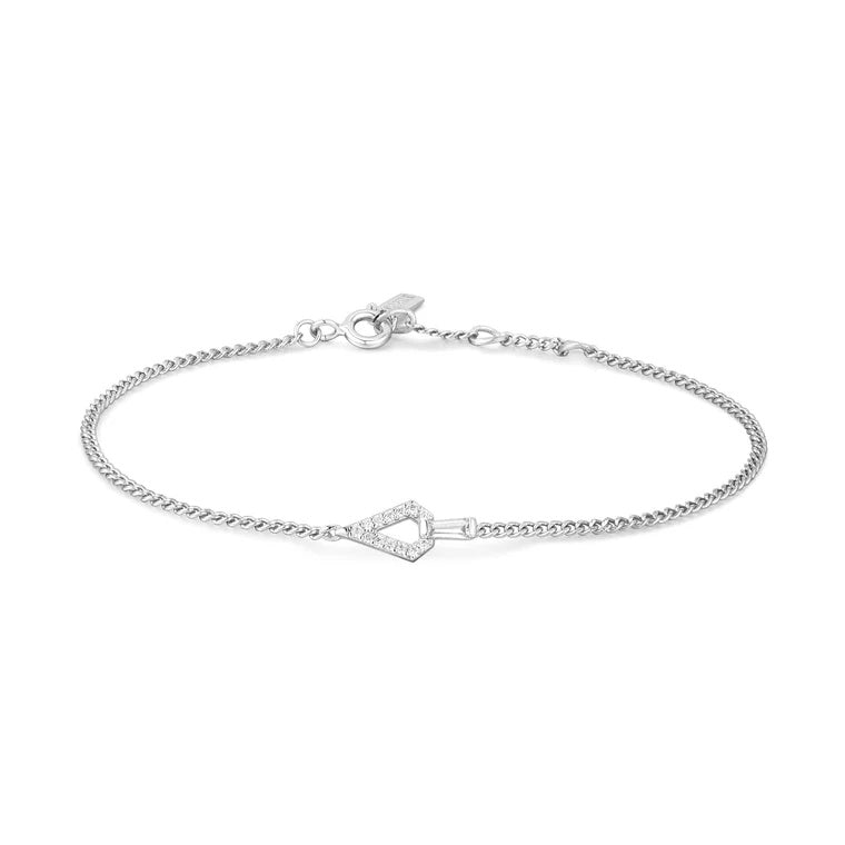 Sunshine Chaser - Silver Geometric Cubic Zirconia Bracelet
