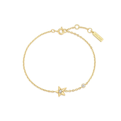 Melodic Poet - Gold Sparkling Star Bracelet
