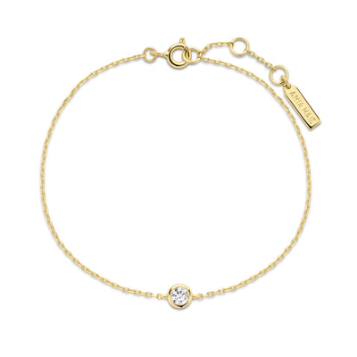 Glimmer Glow - Gold Just You Solitaire Bracelet