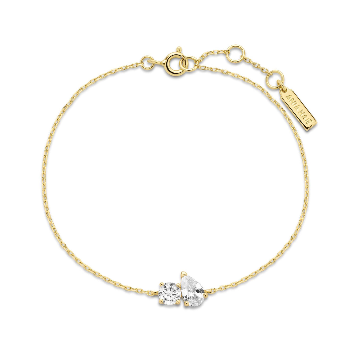 Glimmer Glow - Gold Toi & Moi Bracelet