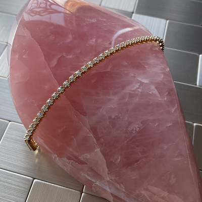 14k YG 1.91 CT Diamond Tennis Bracelet