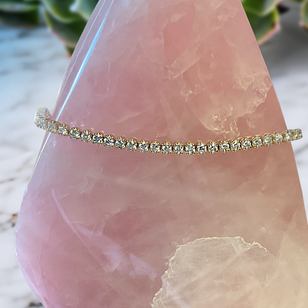 14k YG 2.00 CT Diamond Tennis Bracelet