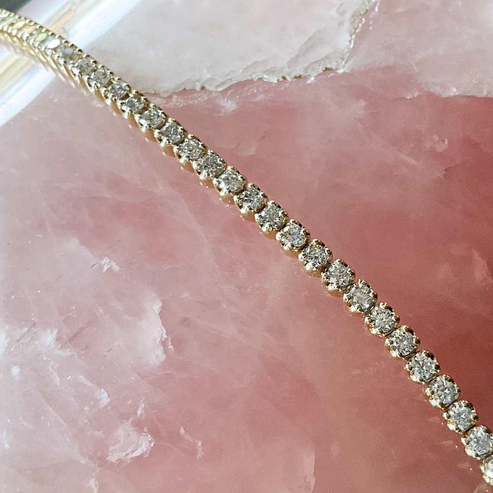 14k YG 2.00 CT Diamond Tennis Bracelet