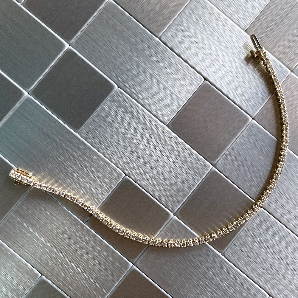 14k YG 2.00 CT Diamond Tennis Bracelet