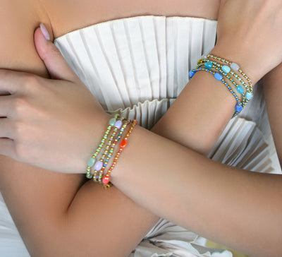 Here, There & Everywhere - Pastel Pink Bracelet
