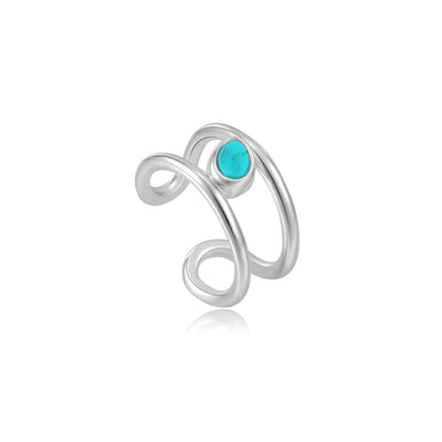 Turning Tides - Tidal Turquoise Ear Cuff