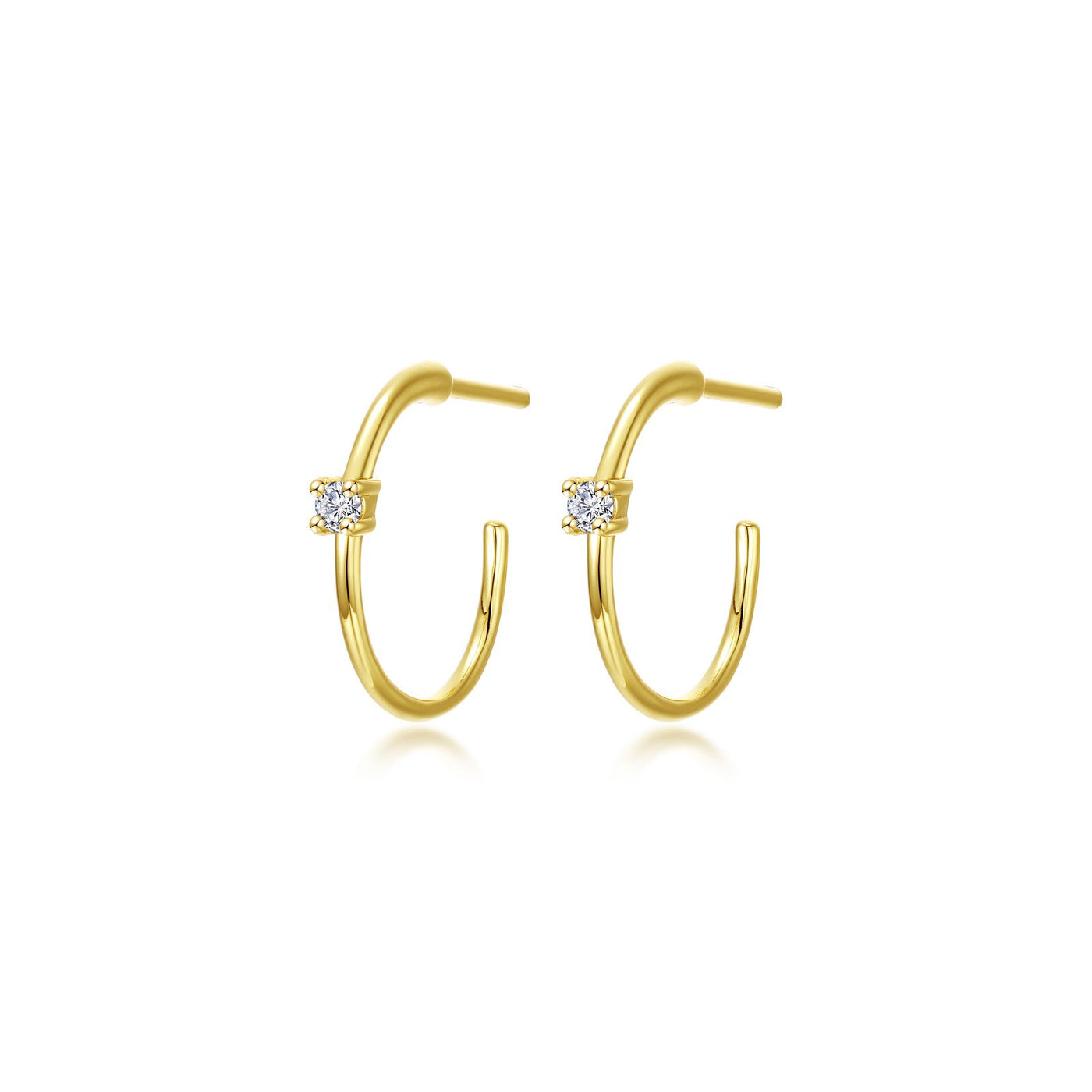 25mm High Polished Hoop Earrings
