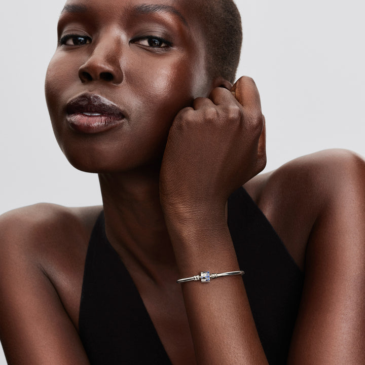 Pandora Sparkling Barrel Clasp Bangle – Elisa Ilana