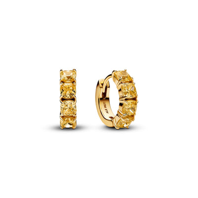 Pandora Yellow Hoop Earrings