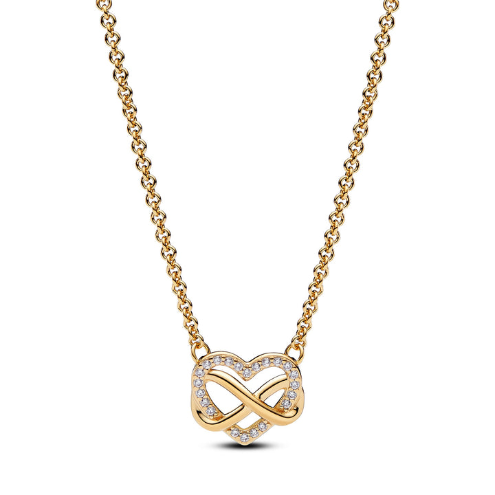 Pandora Sparkling Infinity Heart Collier Necklace – Elisa Ilana