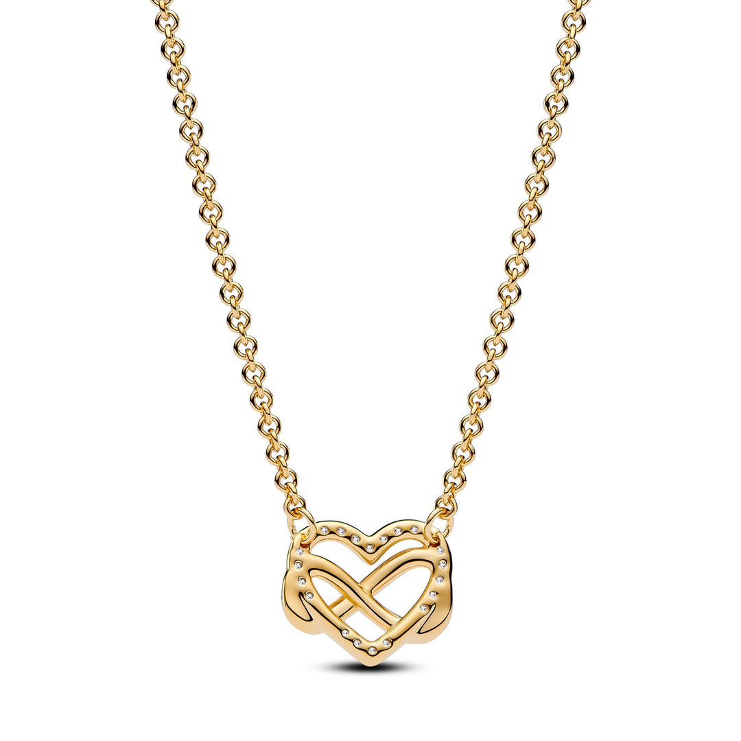 Pandora Sparkling Infinity Heart Collier Necklace – Elisa Ilana
