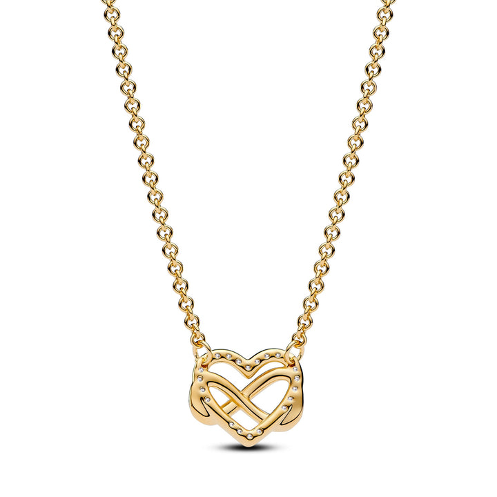 Pandora Sparkling Infinity Heart Collier Necklace – Elisa Ilana