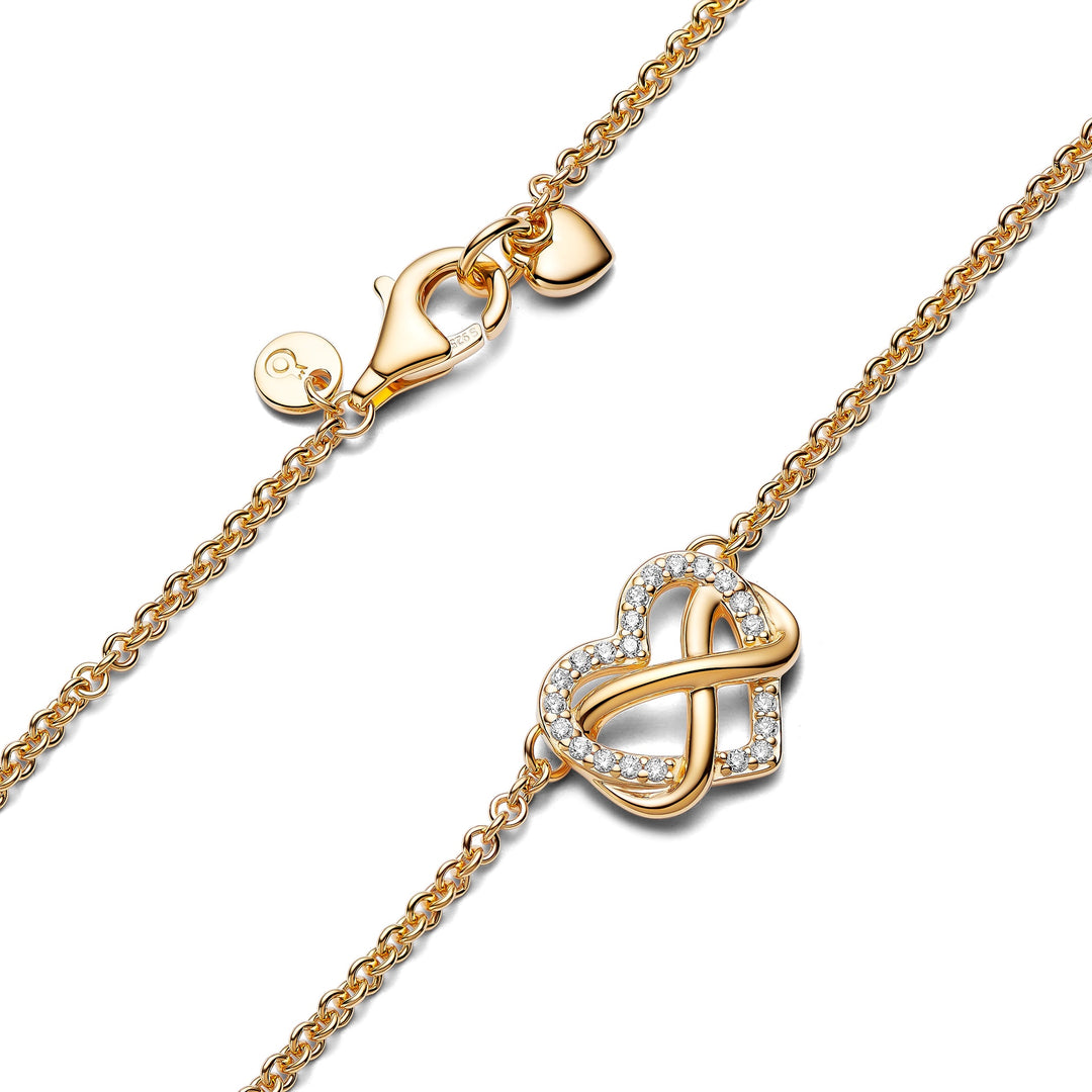 Pandora Sparkling Infinity Heart Collier Necklace – Elisa Ilana