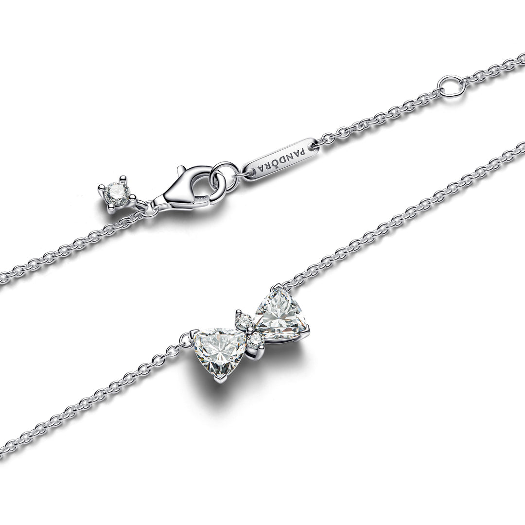 Pandora Sparkling Bow Necklace – Elisa Ilana