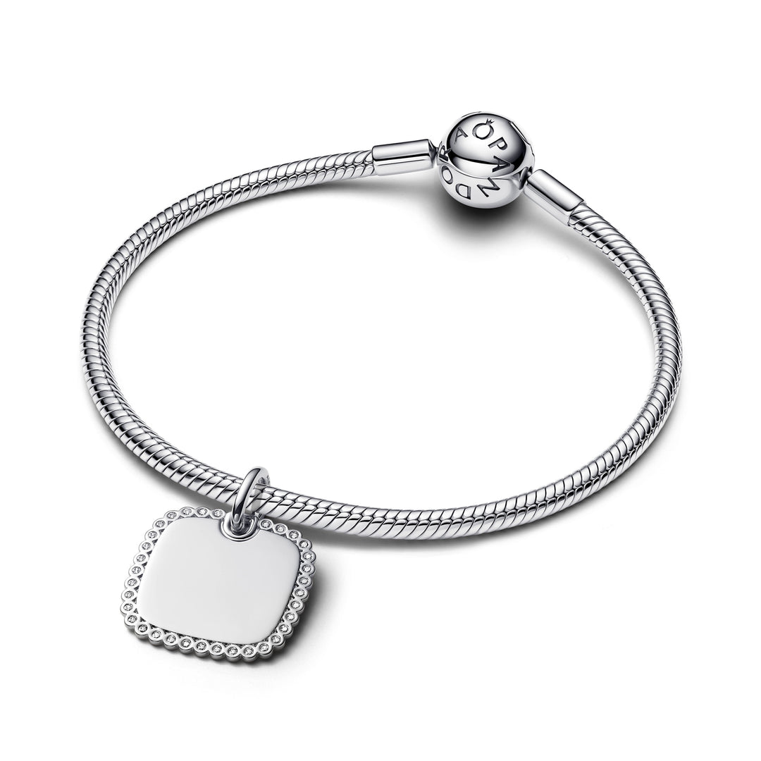 リクエスト出品(Pandora) Pandora Engravable Square Tag Pendant – Elisa Ilana