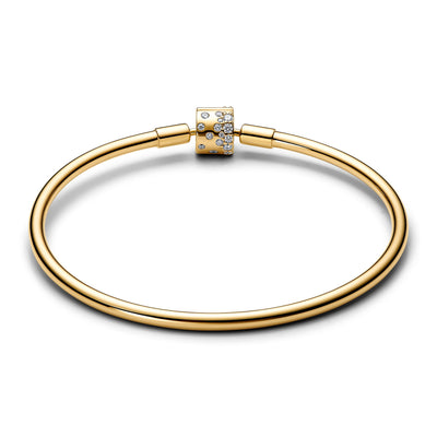 Pandora Sparkling Barrel Clasp Bangle