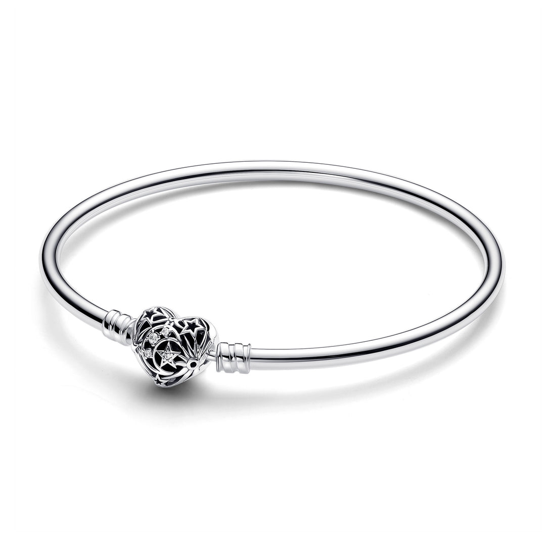 Pandora Celestial Heart Clasp Bangle – Elisa Ilana