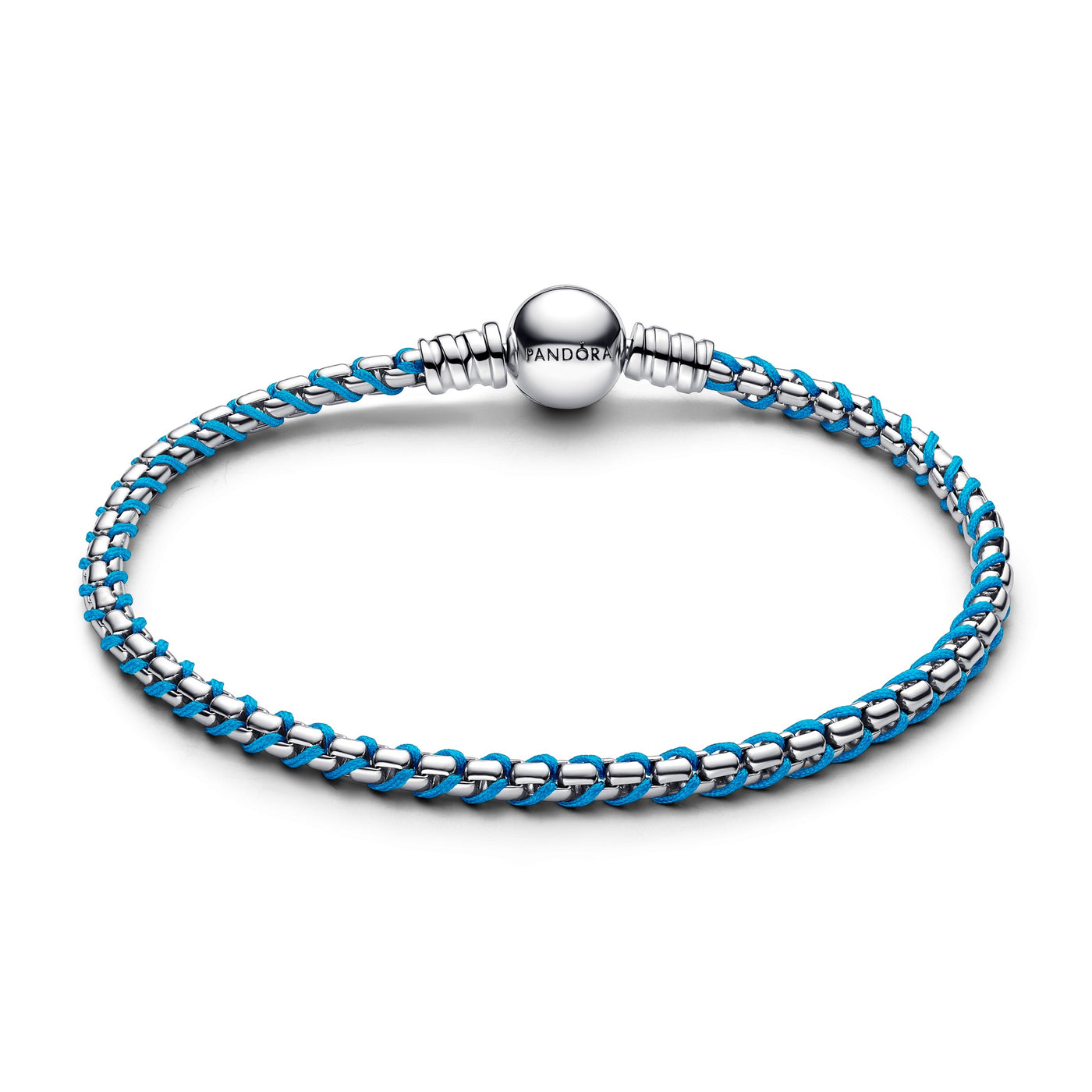 Pandora Blue Cord Box Chain Bracelet