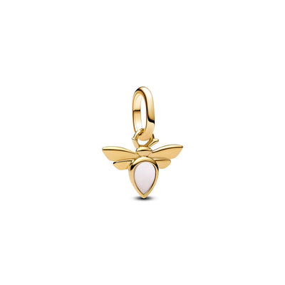Pandora White Bee Mini Dangle Charm