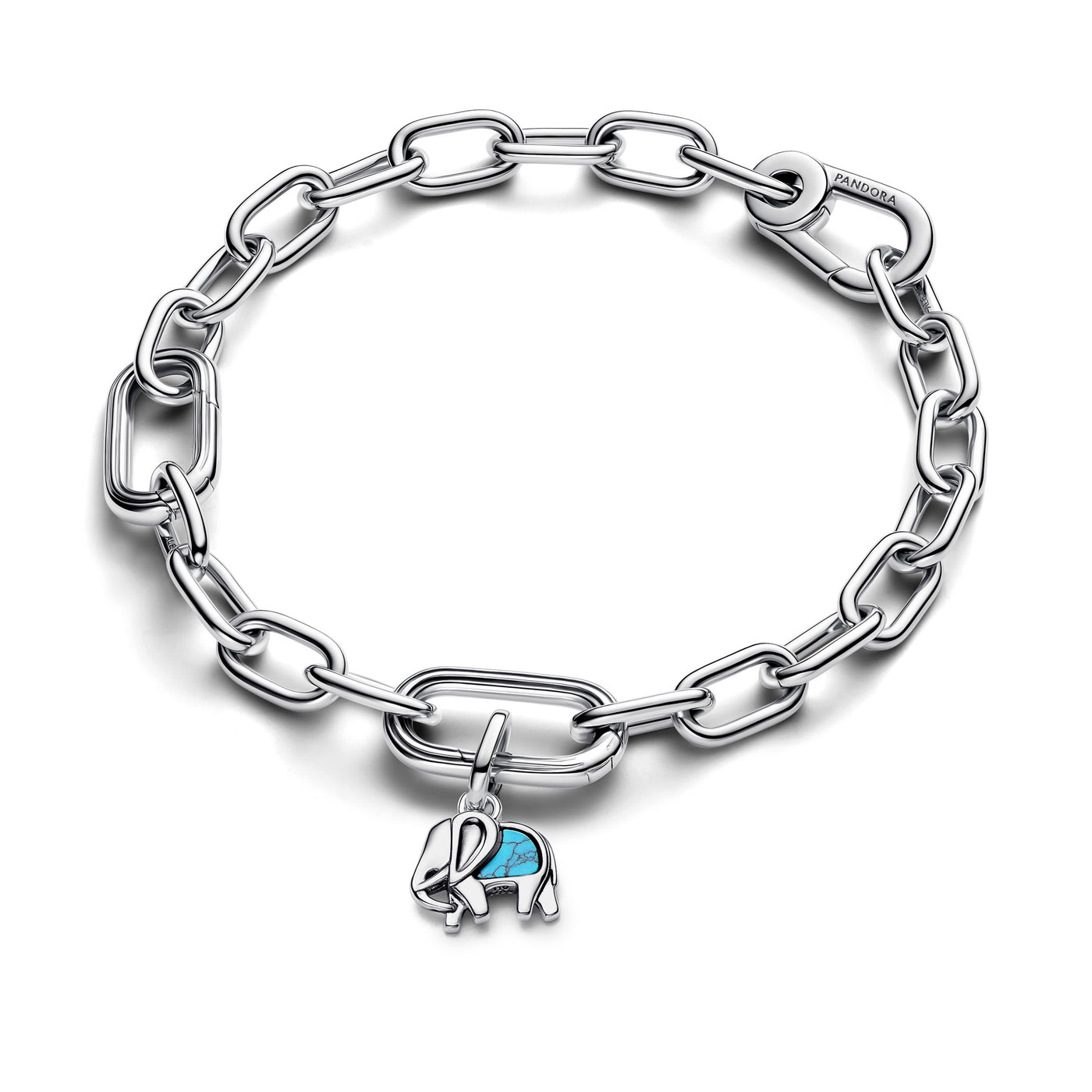 Pandora Turquoise-colored Elephant Mini Dangle Charm
