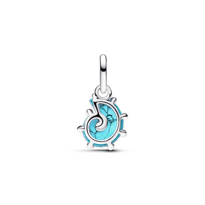 Pandora Blue Murano Glass Sea Snail Dangle Charm