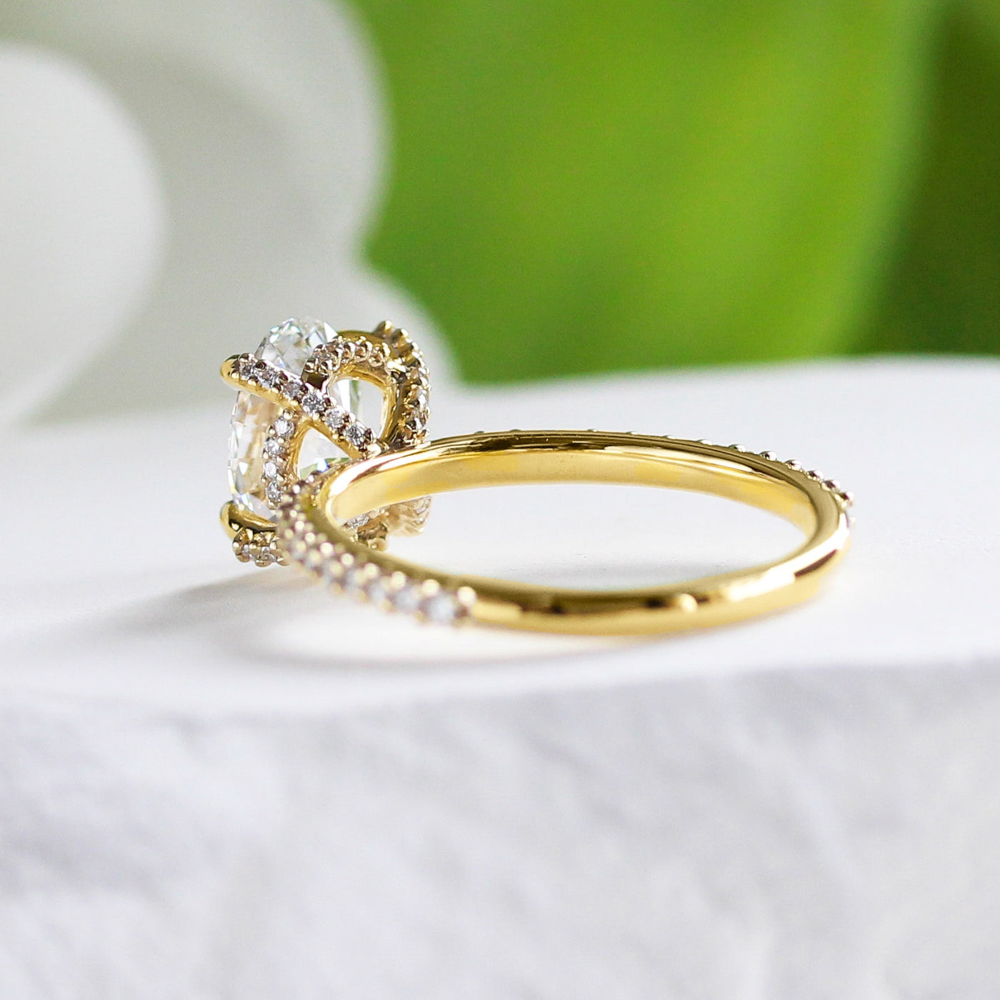 LC - 1.55CT, 14KY Oval Diamond Engagement Ring – Elisa Ilana