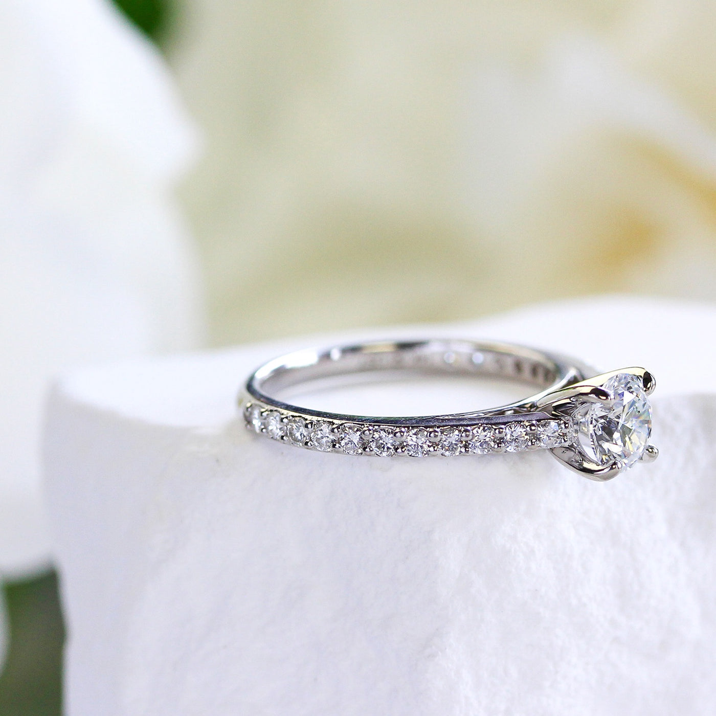 LC - 0.73 CT, 14KW Round Diamond Engagement Ring – Elisa Ilana