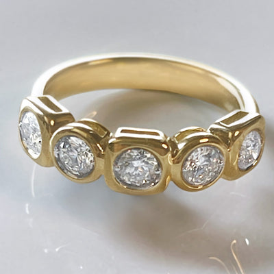 14k YG, 0.94 CT Diamond Ring