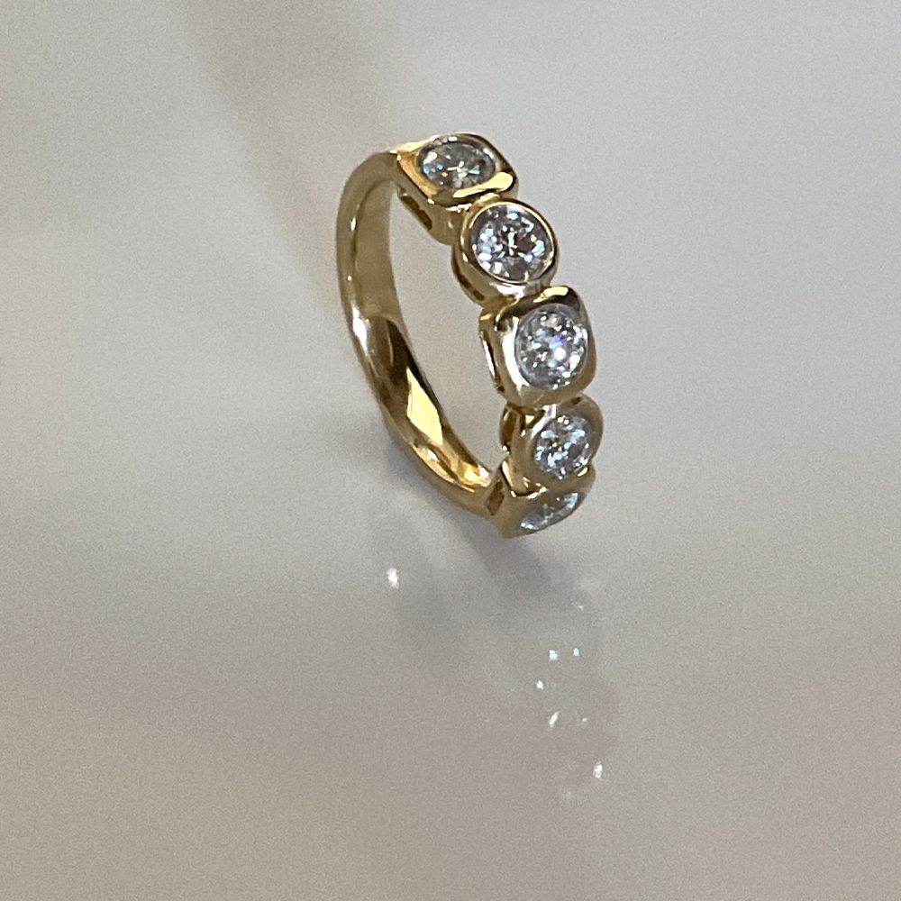 14k YG, 0.94 CT Diamond Ring