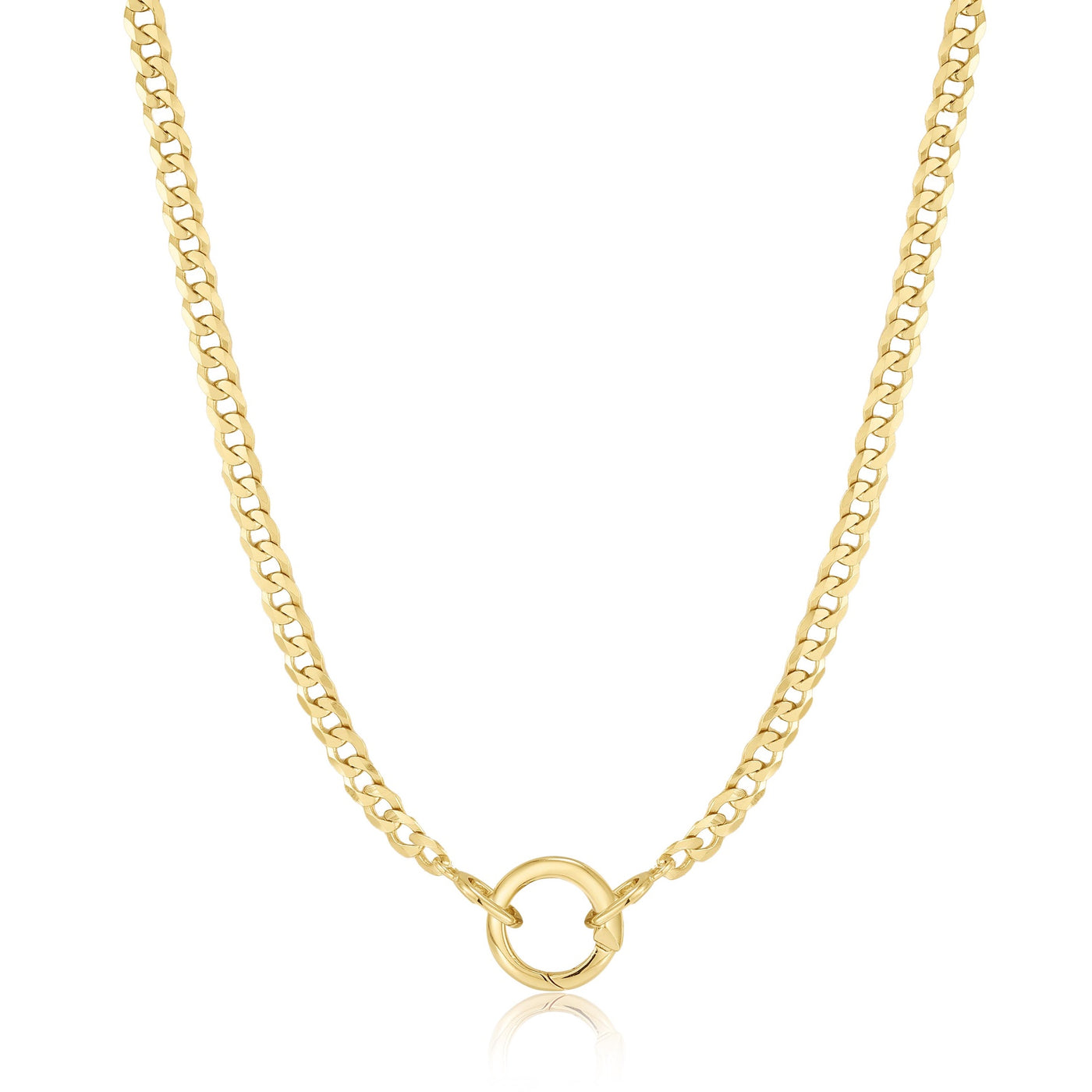 Pop Charms - Gold Curb Chain Charm Connector Necklace