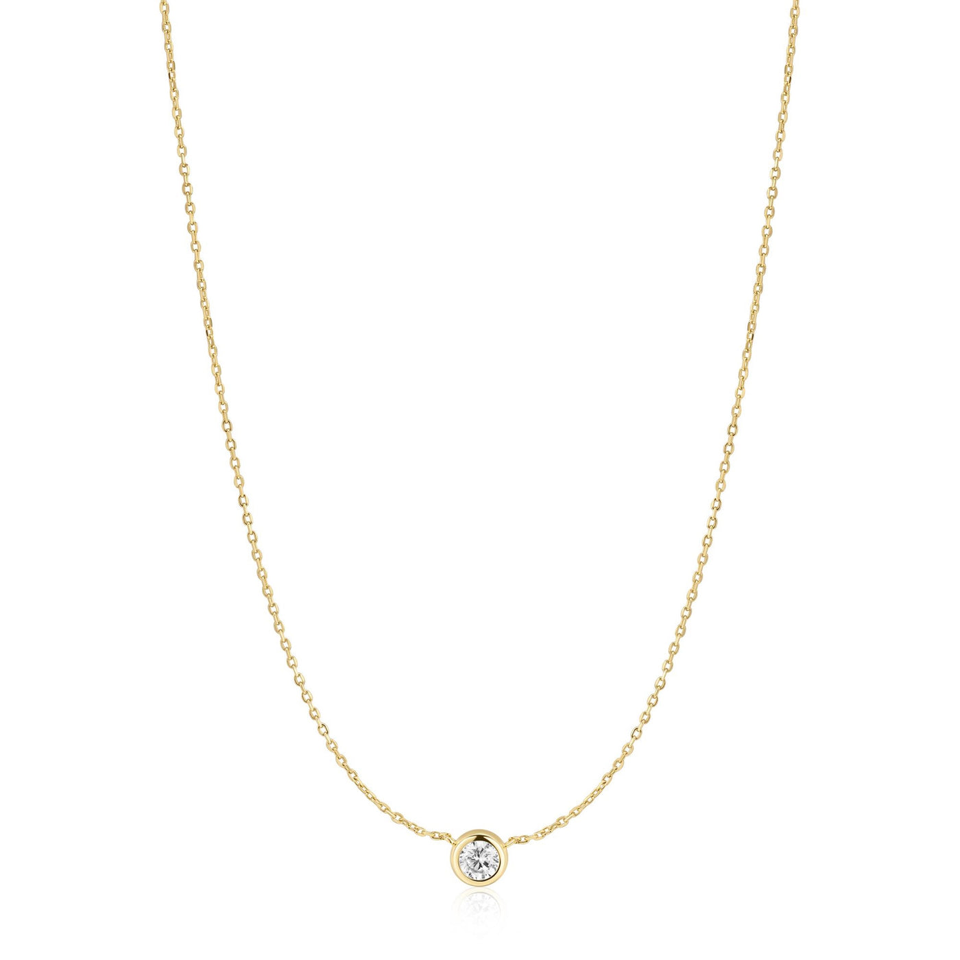 Glimmer Glow - Gold Just You Solitaire Necklace
