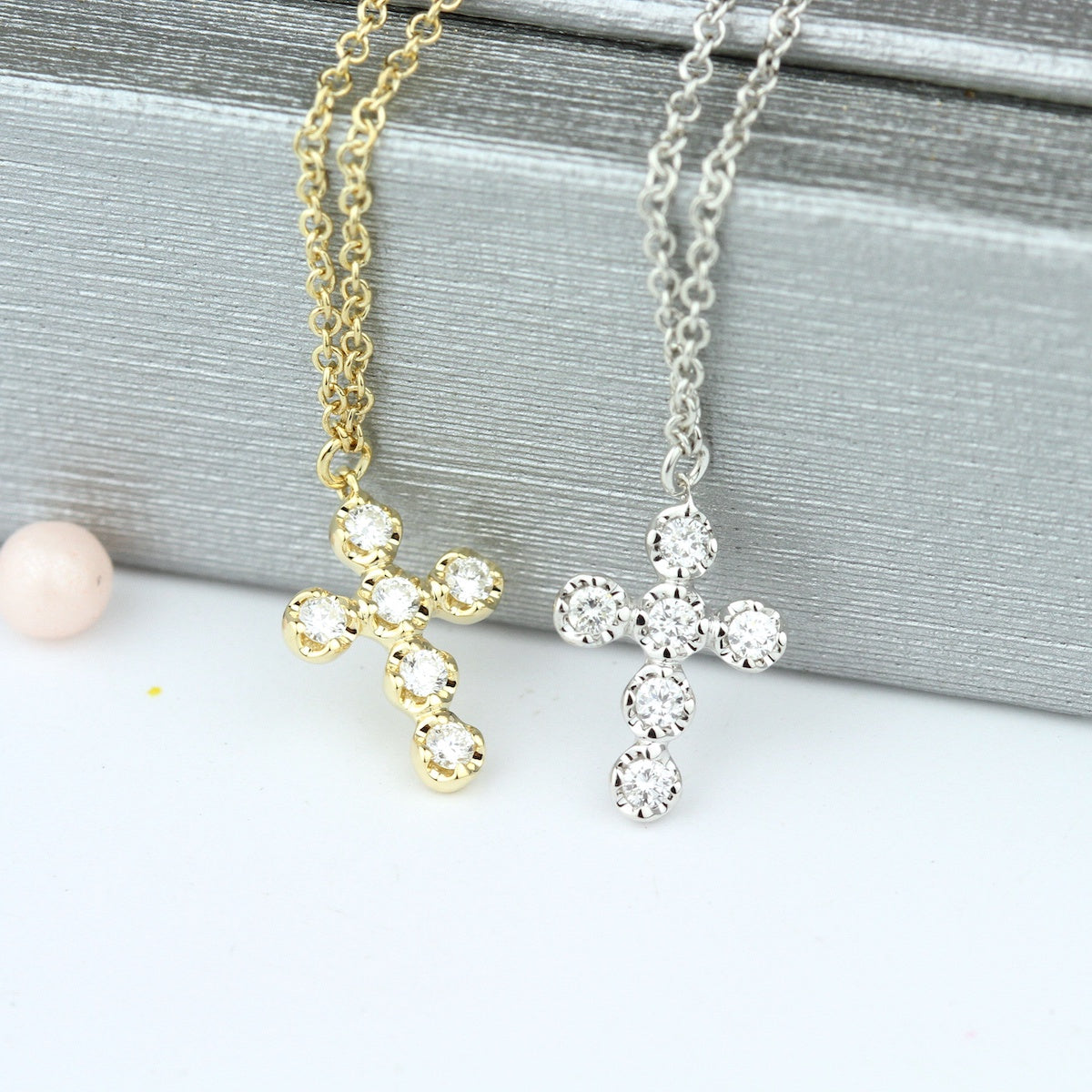 Parade 14k Diamond Cross Necklace