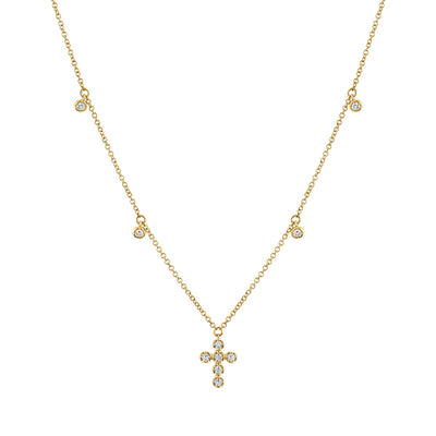 Parade 14k Diamond Cross Necklace