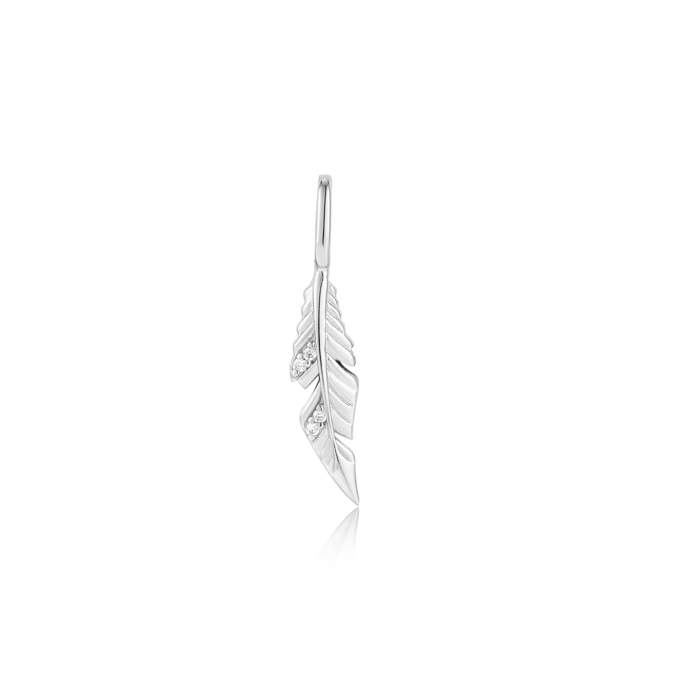 Pop Charms - Silver Feather Charm