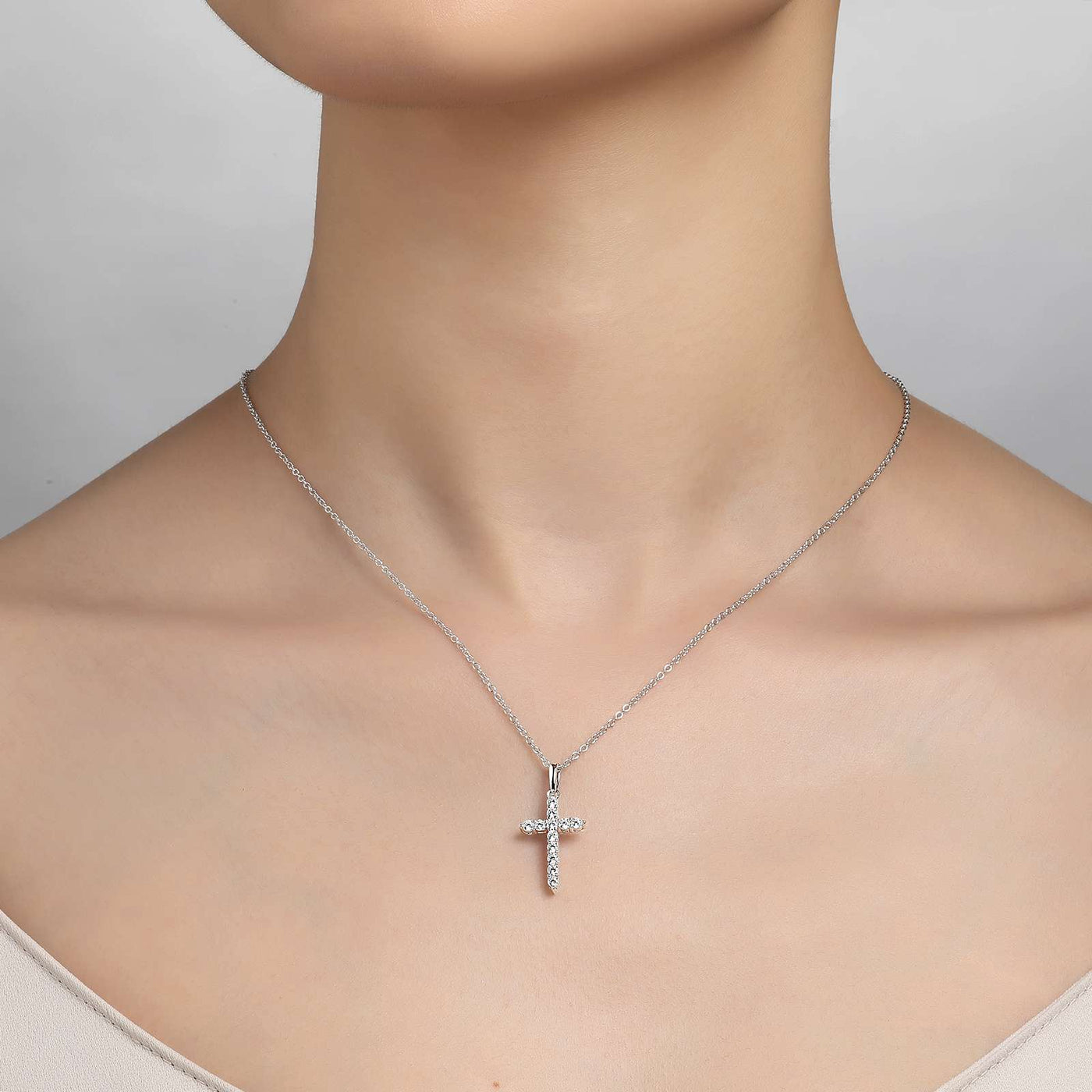0.36 CTW Cross Pendant Necklace
