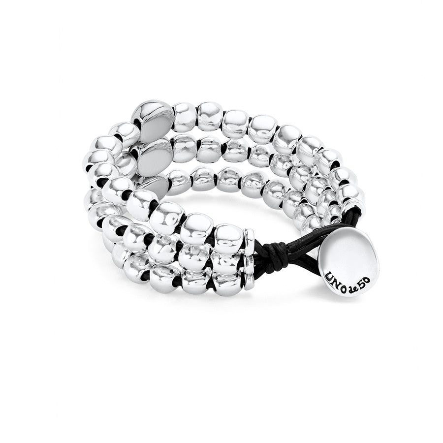 Ser Intrépida (Fearless) 3-Strand Silver Bracelet
